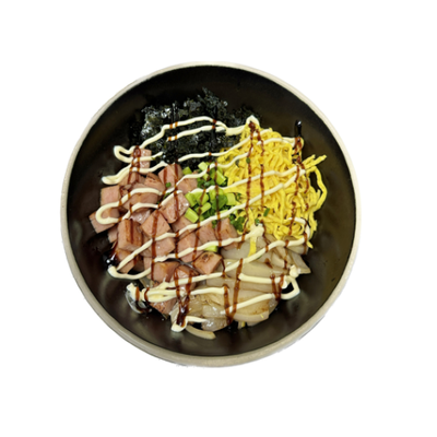 Spam mayonnaise Rice Bowl