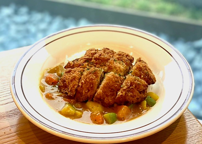 Pork Cutlet with Curry and Rice